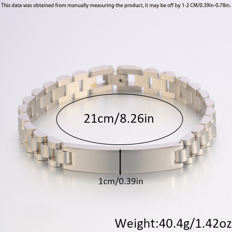 Nueva pulsera de acero de titanio de lujo ligero transfronterizo tres cuentas curvas se puede grabar pareja de alta sensación joyas pulsera image 13