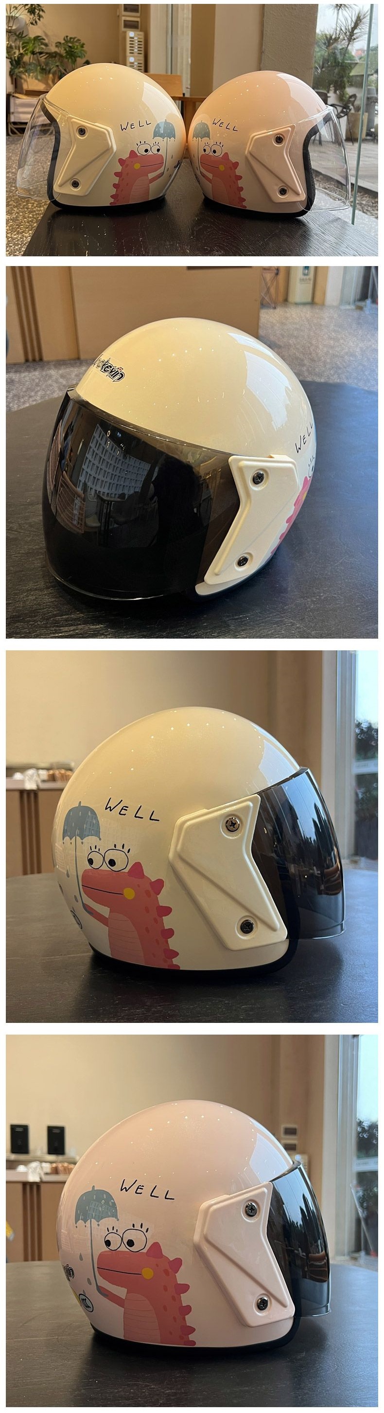 Autumn and winter 3C certified electric vehicle helmet, cute motorcycle and electric scooter safety helmet, warm, national standard half helmet