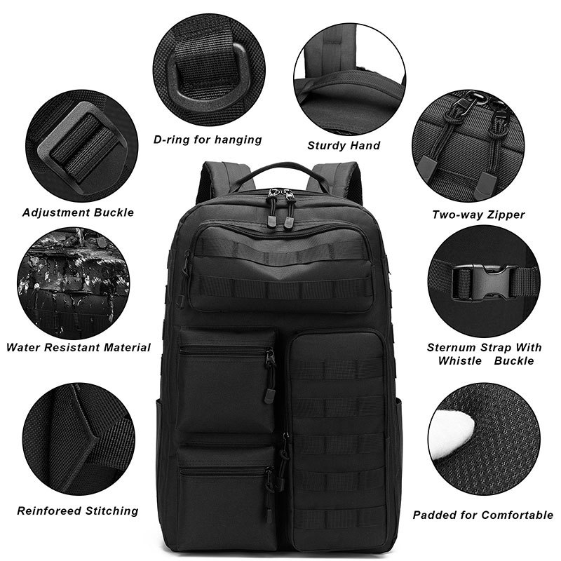 ActiveGo Outdoor Camouflage Dead Leaf Tactical Mountaineering Bag Heren Jacht Wandelen Grote Capaciteit Rugzak_voghion.com