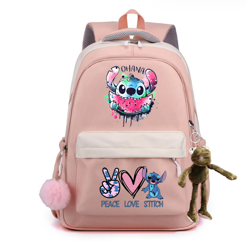 2024 encantador patrón de dibujos animados Stevie / Boy mochila escolar mochila de moda casual para hombres y mujeres