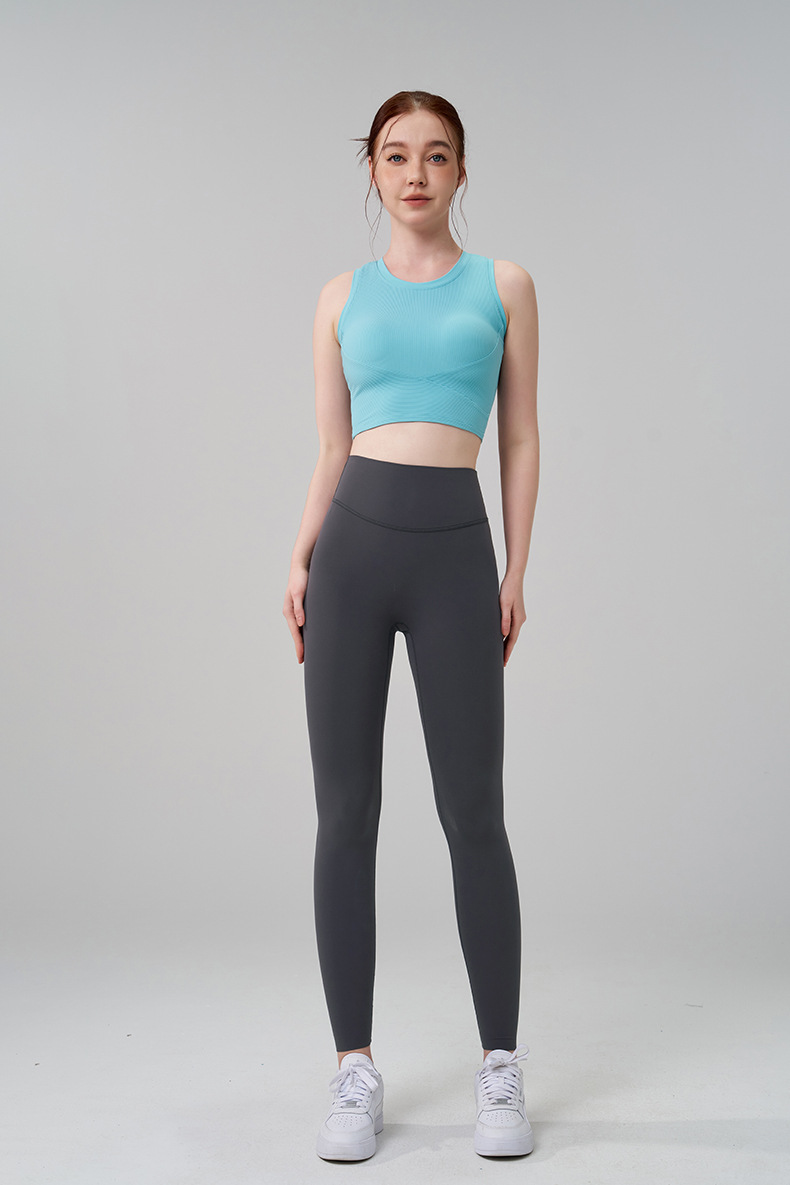 Fitness Sport Style Solid Color Nylon Super Elastic Lycra No Size Collarless Active Bottoms Pants display picture 22