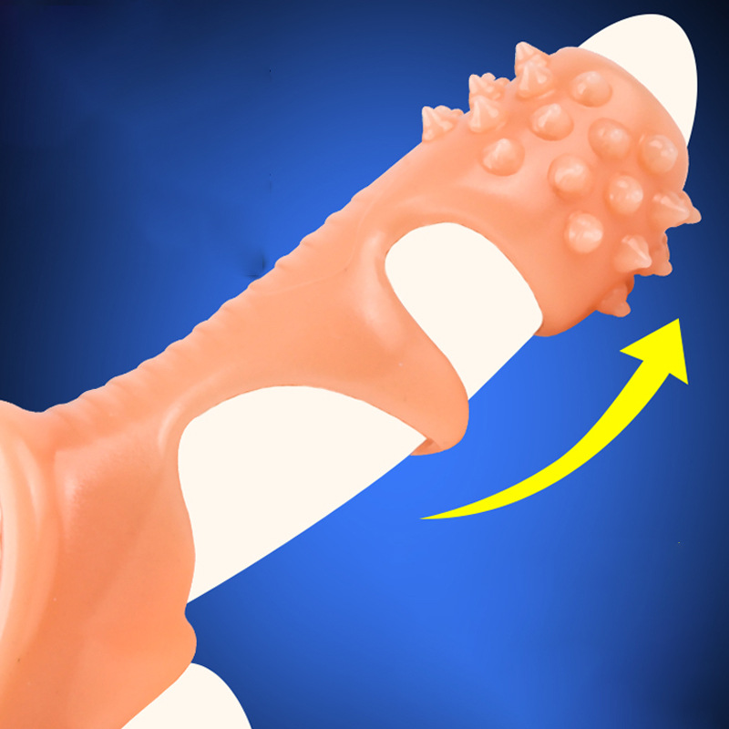 云曼黑晶男用阴茎套刺点浮点肉晶套锁精螺纹狼牙套成人情趣用品