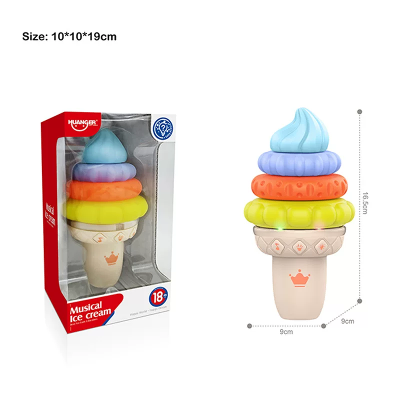 Умная игрушка для малыша с лёгкой музыкой для мороженого, (跨境贸易), раннее образование