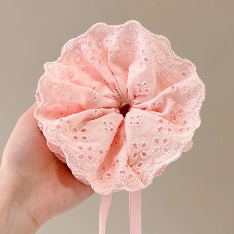 Nuevo estilo francés elegante chica con cola de caballo temperamento cuerda para la cabeza sentido de alta gama bola cuerda para el cabello moda estilo de explosión intestino grueso