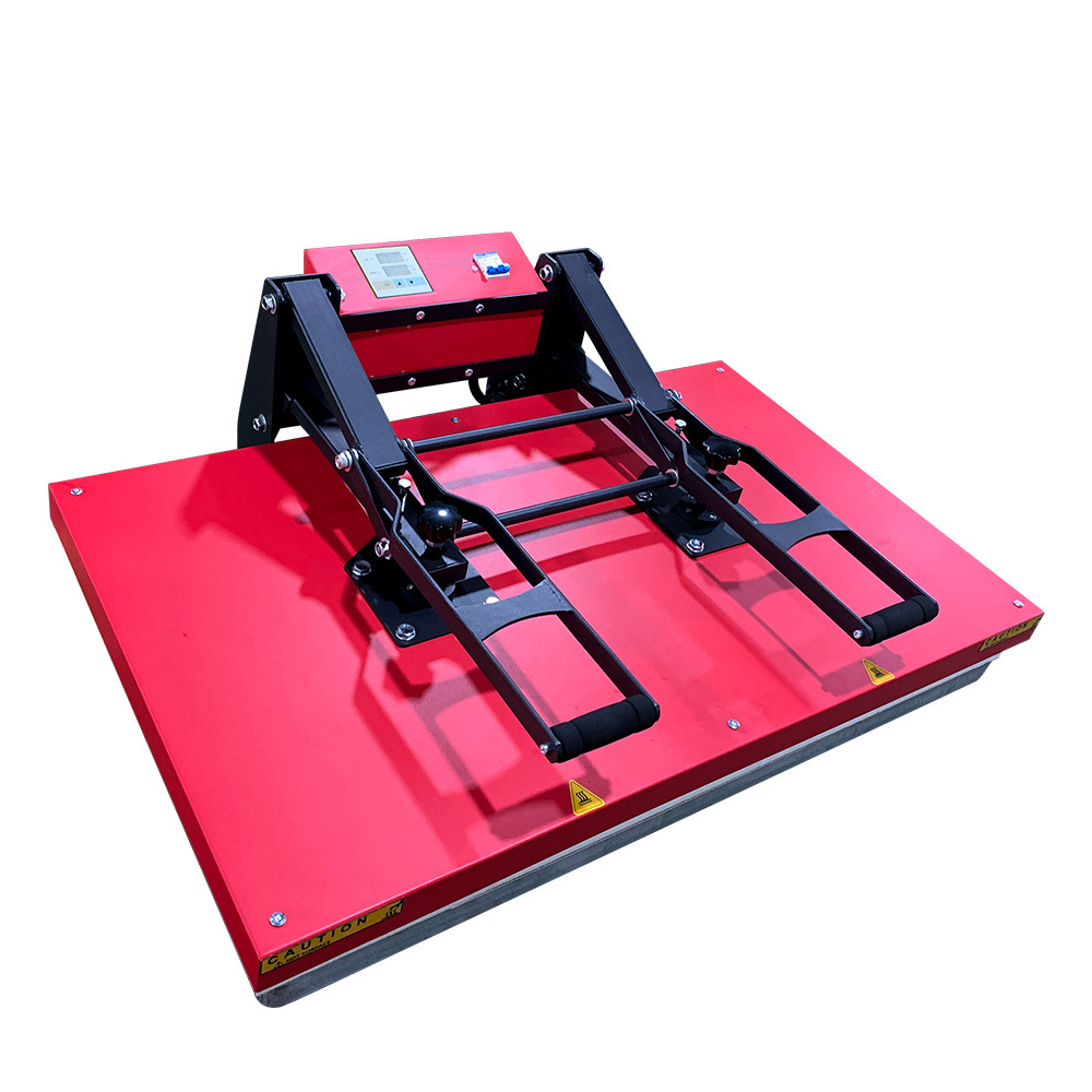 60*80大幅面高压力热转印烫画机T恤烫图烫钻压烫机服装烫印机工厂