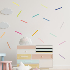 EasySPW-S0436 Color Striped Removable Wall Sticker for Living Room Background Wall Decoration Cross-border Wholesale Wall Decal
