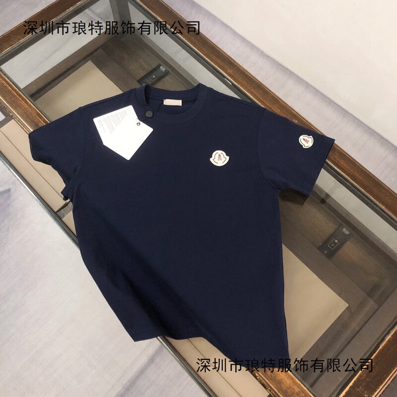 New Summer Original Label Moncler Short-Sleeve T-Shirt for Men, Pure Cotton Casual Embroidered Round-Neck Trendy Brand Men's T-Shirt, Couple Style New Summer Original Label Moncler Short-Sleeve T-Shirt for Men, Pure Cotton Casual Embroidered Round-Neck Trendy Brand Men's T-Shirt, Couple Style