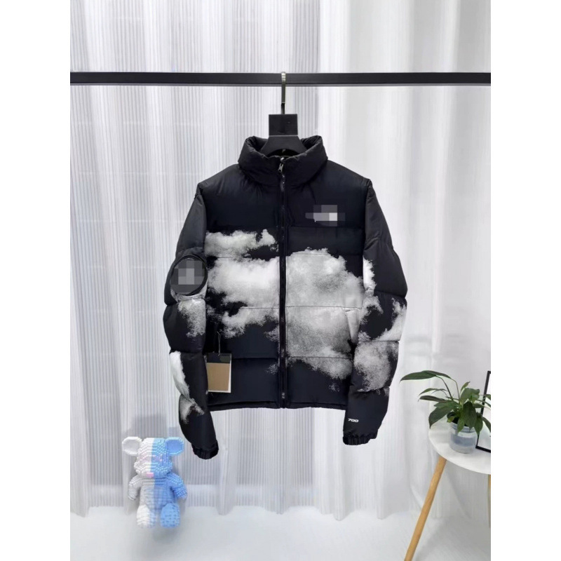 Cross-border bestseller: 1992 North Face Cloud Down Jacket, 30th Anniversary Edition, featuring tie-dye print, thickened for extra warmth, and available in plus sizes, made with white duck down