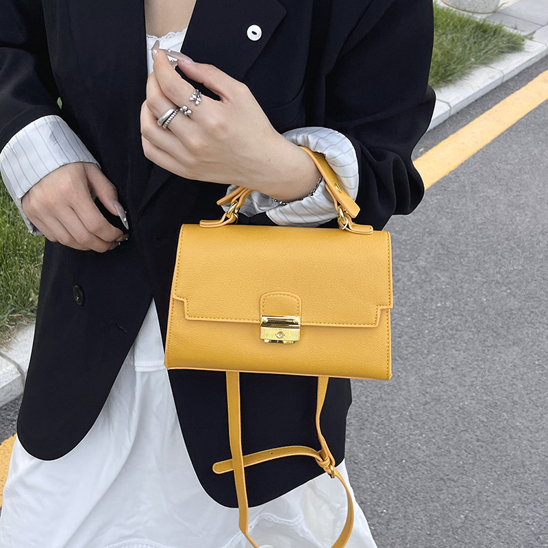 Bolso de textura transfronteriza 2025 verano nuevo bolso femenino retro patrón de lichi bolso de hombro simple bolso de mensajero de viaje