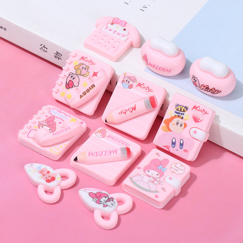 Cartoon Three-Dimensional Notepad Eraser Micro Stationery diy Cream Glue Phone Case Headline Hair Accessories Resin Accessories
