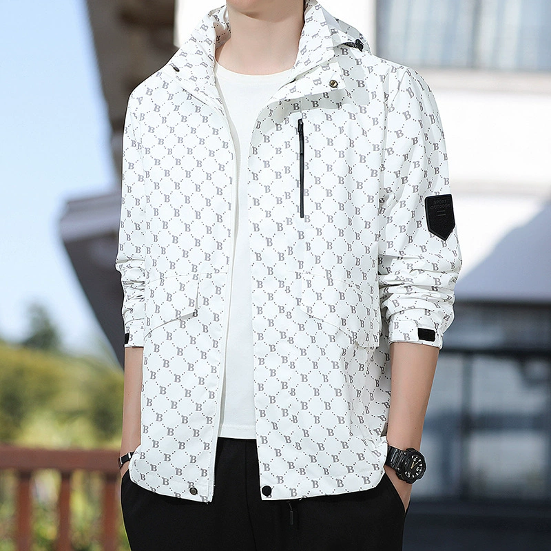 Куртка для зарядки на открытом воздухе Мужская и женская модная повседневная спортивная куртка в одном стиле для пар с водонепроницаемой курткой Hat-off