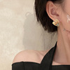 Resin, silver needle, sophisticated earrings, Korean style, 2023 collection