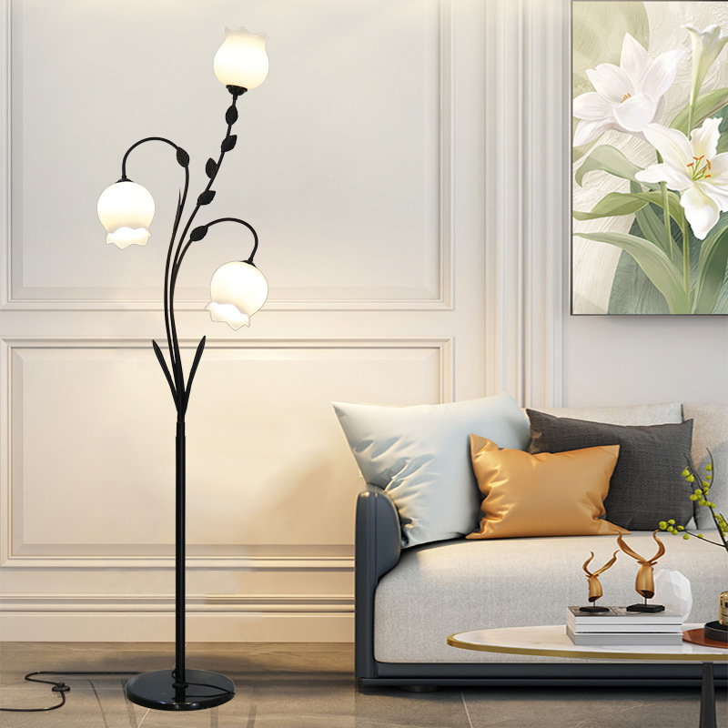 Vertical Floor Lamp super bright modern minimalist living room creative sofa energy-saving personality remote control cream bedroom bedside lamp