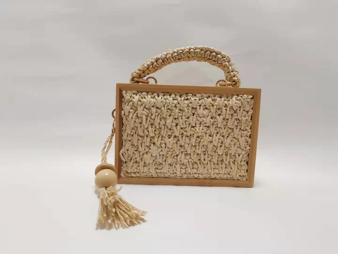 Straw Crossbody Bag Image 5
