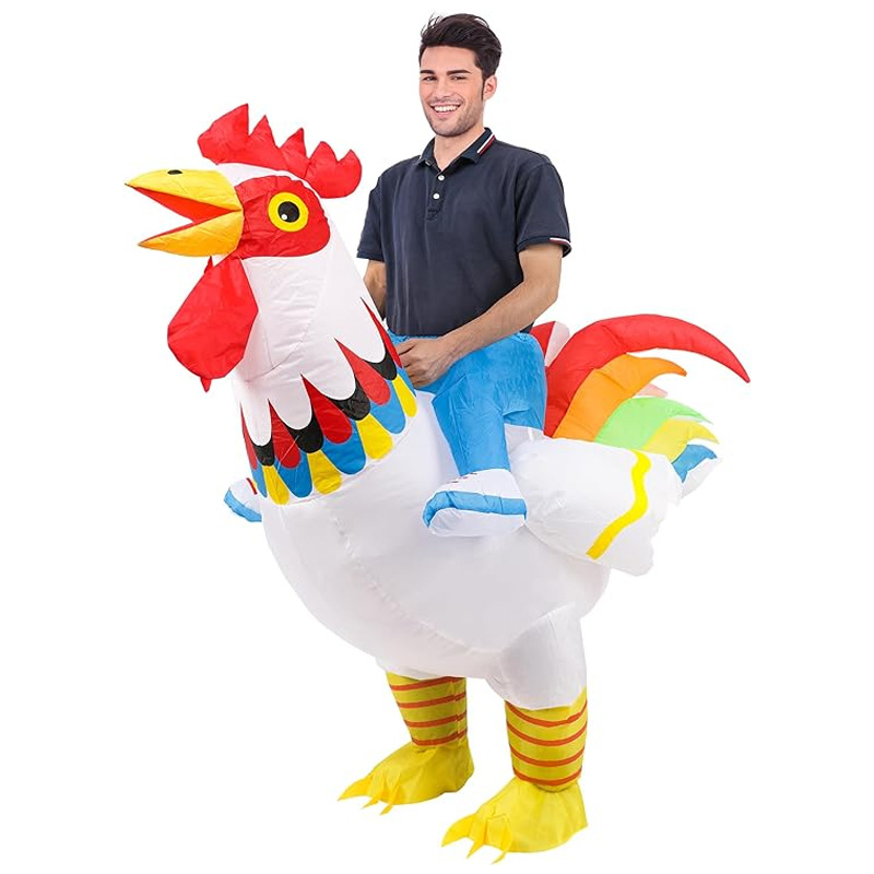Montar dinosaurio animal ropa inflable niños adultos unicornio Pascua conejo accesorios de Halloween ropa divertida