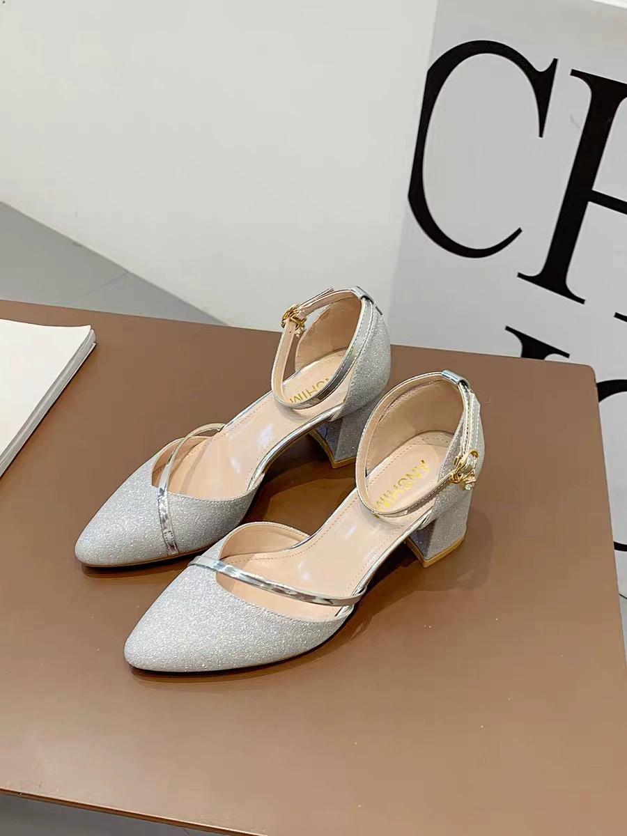 Summer sandals with a strap, 2023 collection, for bridesmaid