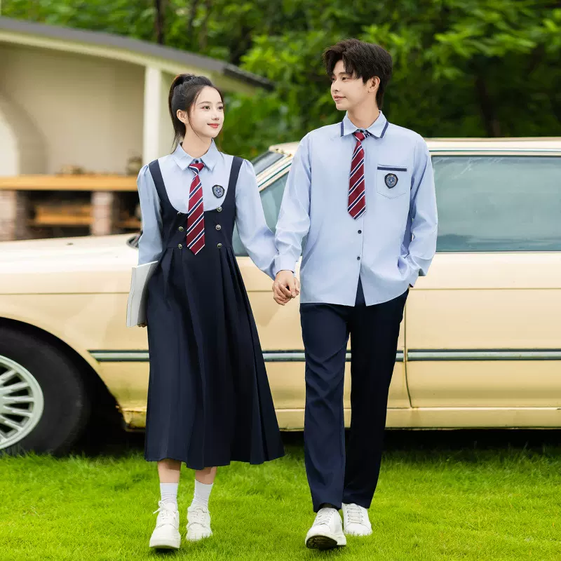 初高中学生学院风毕业班服秋季制服合唱演出服连衣裙套装舞台服潮