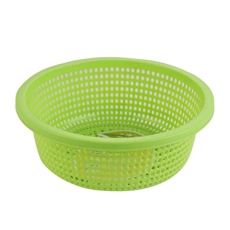プラスチック排水バスケットキッチン肥厚大型新しい野菜洗濯バスケット家庭用フルーツボウルラウンドフルーツ耐久性|undefined