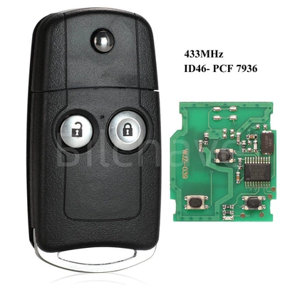 Car Keys Honda Cr-V Jazz Folding - 2-keys-433mhz