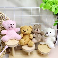 新しいかわいいテディベアぬいぐるみ小さなペンダントキーホルダーバックルジュエリー活動ぬいぐるみおもちゃ