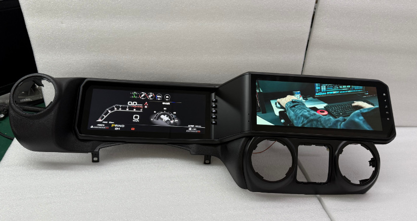 Cross-border applicable to Jeep Wrangler dual-screen models 10-17 24inch Android smart car navigation all-in-one device