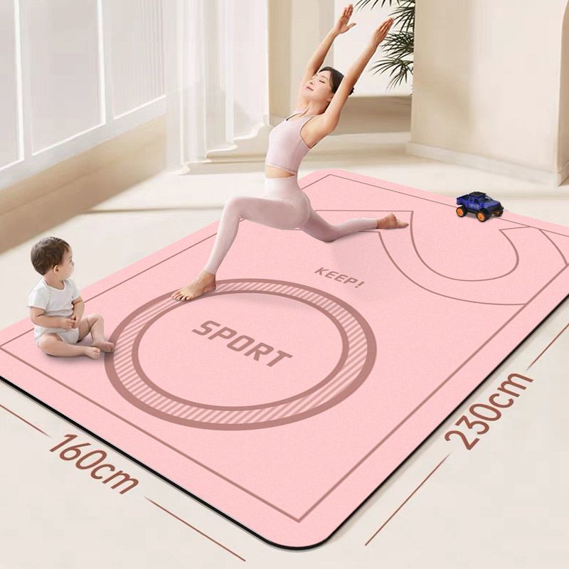 Double Yoga Mat, Parent-Child Interactive Blanket, Soundproofing and Shock-Absorbing Dance Mat, Widened Fitness Absorbent, Quick-Drying Sports Floor Mat