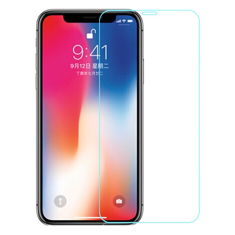 Película templada para iPhone 17e, 13, 15, 16 Pro, transparente, de alta definición, media pantalla, arco grande, sin borde negro