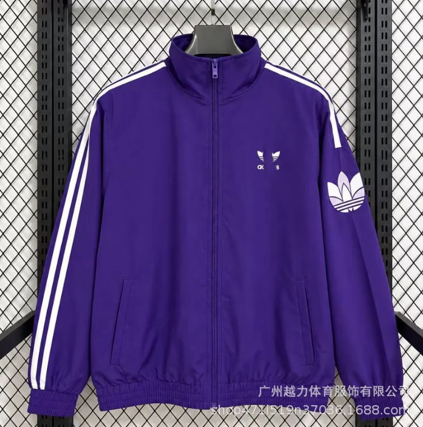 Chaqueta Bordada retro de manga larga y gruesa Manchester United Barcelona Inglaterra Brasil Real Madrid Liverpool image 54