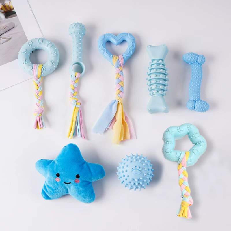 Juguete para mascotas de TPR de gran venta transfronterizo, palo de dentición para perros para entretenimiento, juguete de autoentretenimiento para cachorros duradero y resistente a las mordidas.