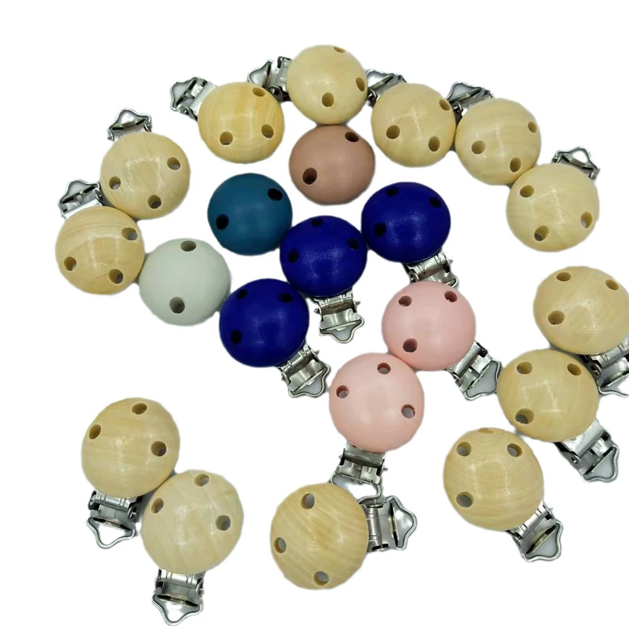 Ювелирные изделия «сделай сам», аксессуары для прорезывания зубов, деревянный цвет, зажим для соски, ожерелье, подвеска, деревянная кнопка, поддерживает D производство