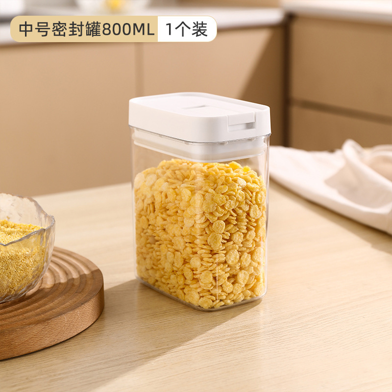Tanque sellado para fideos de frijoles, granos, granos, cocina, caja de almacenamiento para productos secos, almacenamiento a prueba de humedad, tanque de almacenamiento a prueba de insectos
