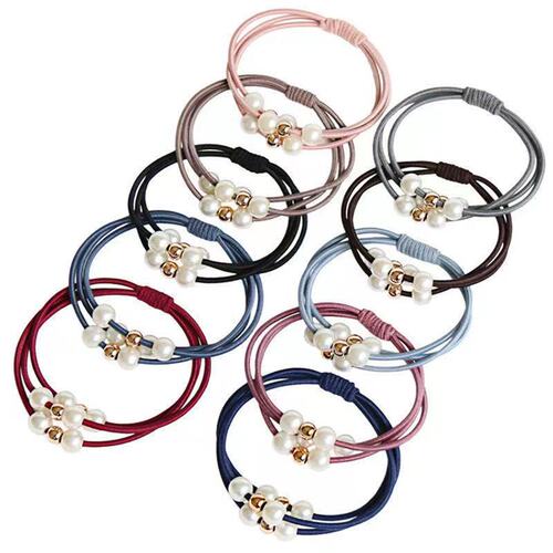Nine-bead headband manufacturers wholesale simple Korean style hair small fresh ornaments new style rubber band hair ties headband accessories