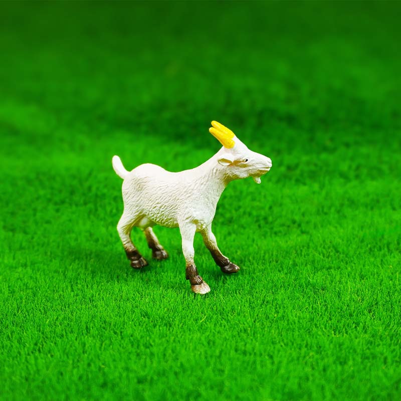 Escena en miniatura Pastoral Decoración de bricolaje Simulación PVC Granja Animal Cabra Cordero Modelo Decoración Aries