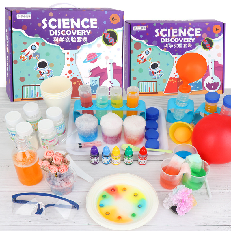 Experimento científico de los niños Paquete de juguete de vapor de jardín de infantes hecho a mano DIY regalo estudiantes de escuela primaria haciendo equipo experimental