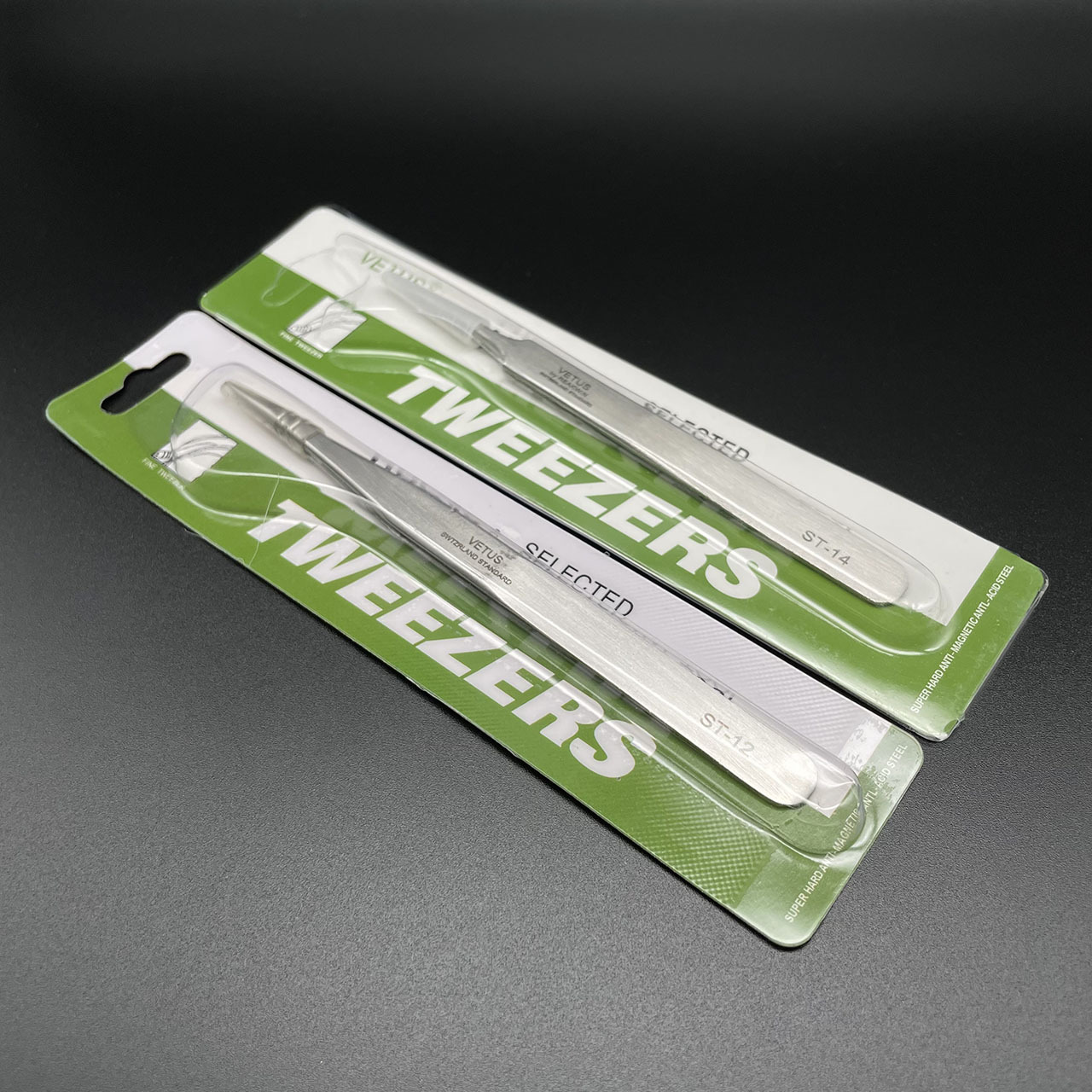 修表工具 手表镊子 开盖换电池指钳 精密油丝镊 尖头金属镊子