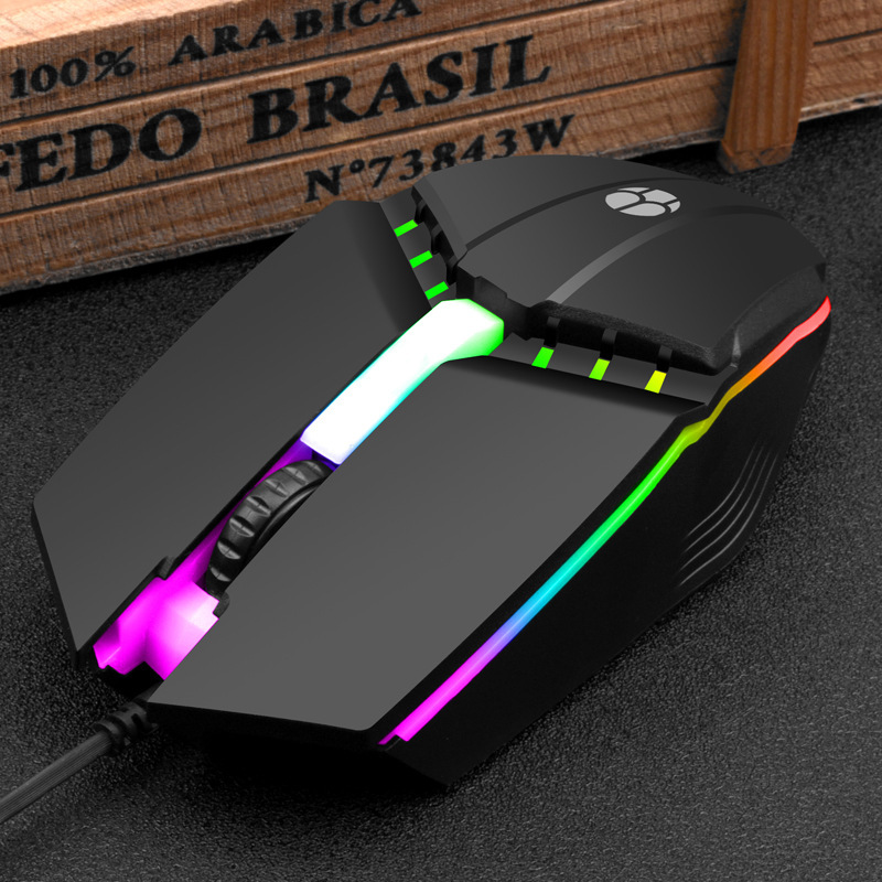 Fábrica de ratón cable transfronterizo al por mayor neutral de negocios computadora portátil de escritorio USB ergonomía