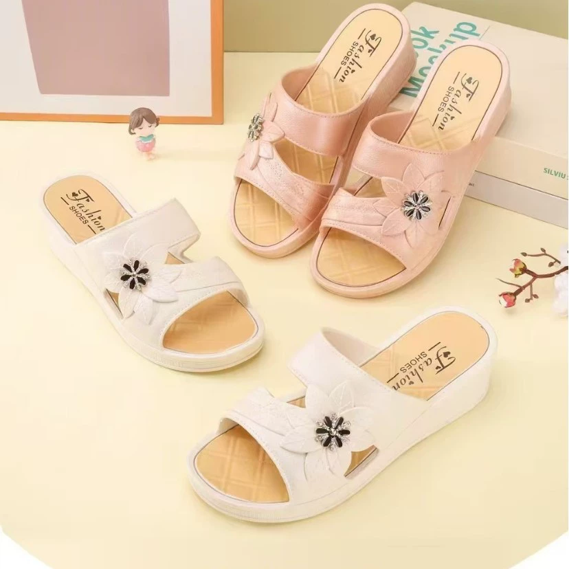 Тапки с толстой подошной подошвы летом