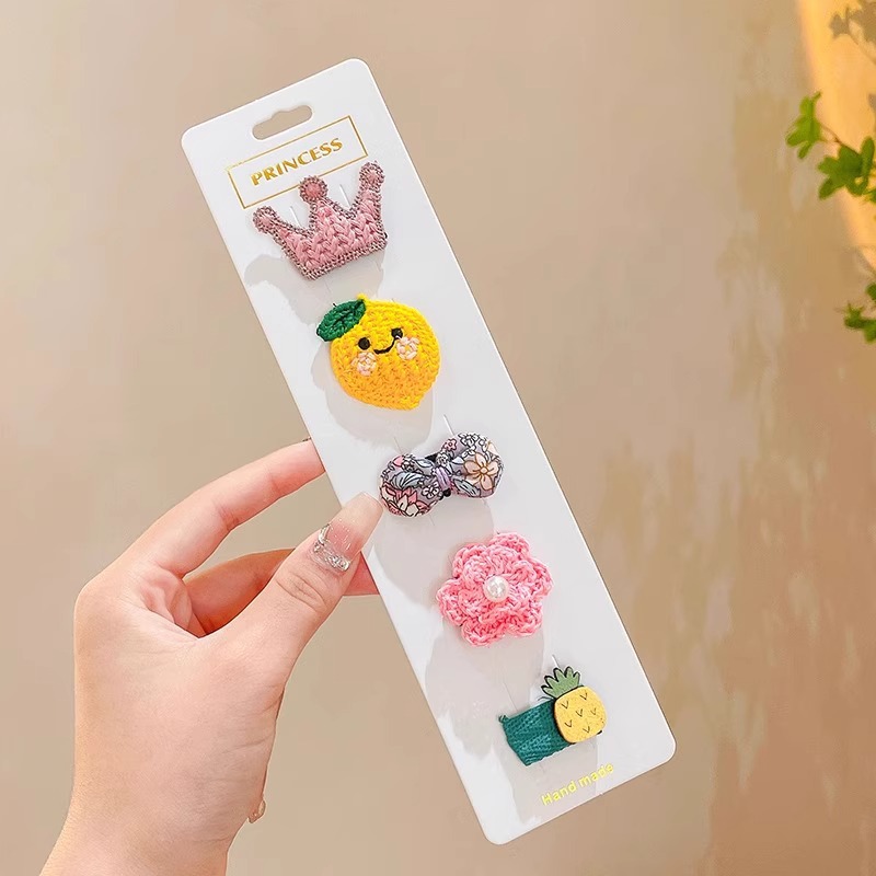 Niños lindos abrazaderas de pelo de tela para bebés, abrazaderas de pelo para bebés no lesionan el cabello para niños pequeños