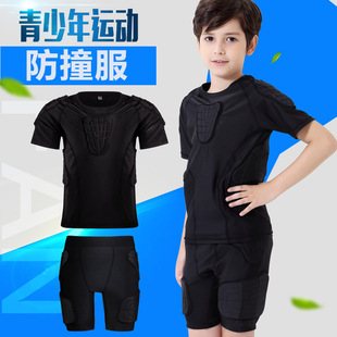 Cross-border Children's Anti-collision Basketball Bodysuit Set Balance Biker Riding Clothes Rugby Football Training Sportswear