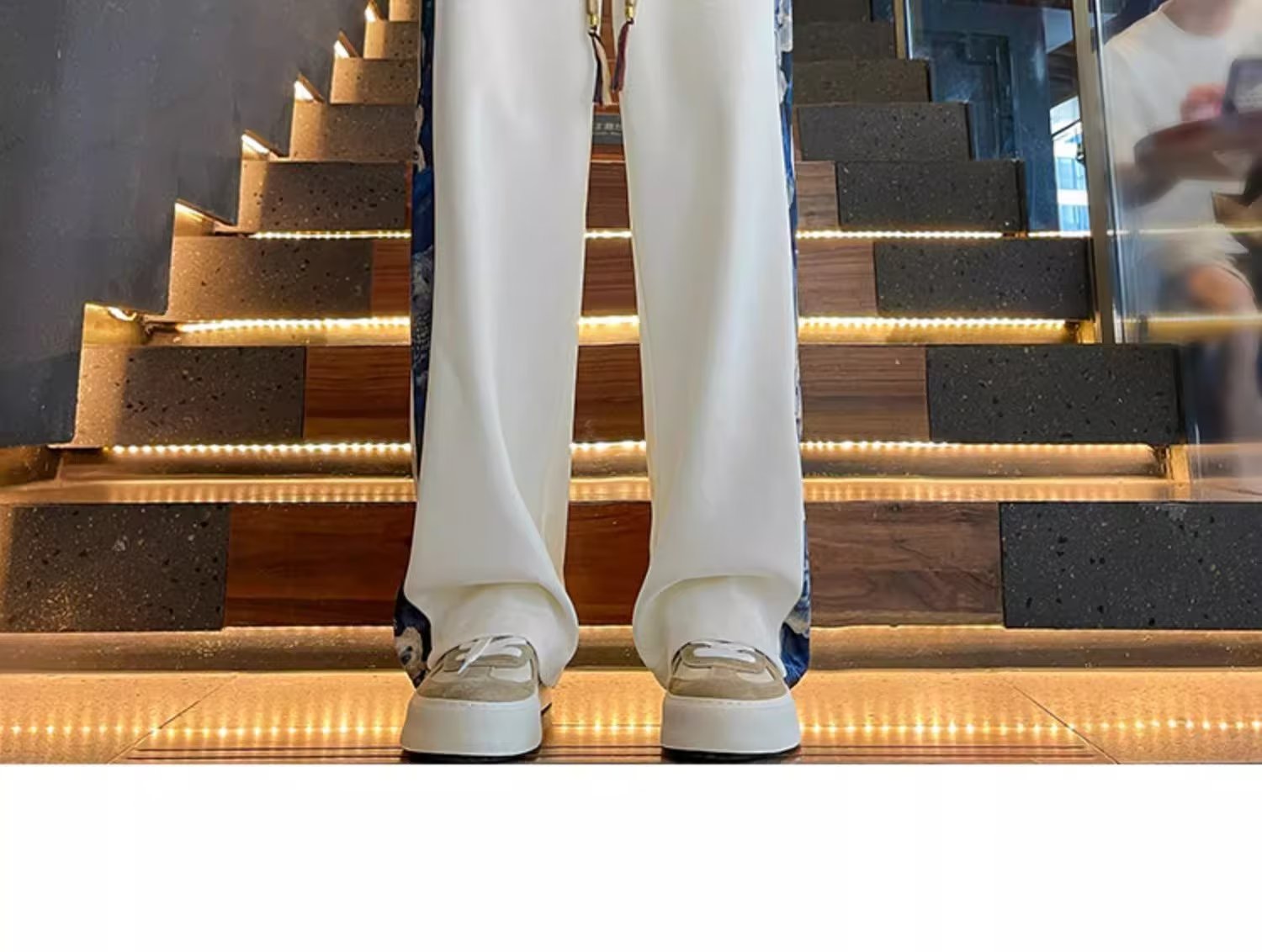 New Chinese style spring and autumn, new loose size men's wide straight leg sanitary pants, casual long pants for men_voghion.com