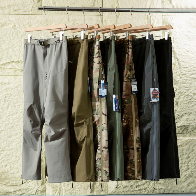 Affordable Alternative! Men's Outdoor Hardshell Fully Taped Hiking and Trekking Loose-Fitting Workwear Casual Straight-Leg Pants for Autumn