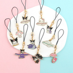 新款卡通diy庫洛米巴庫包包鑰匙扣飾品配件美樂蒂U盤吊墜掛件閨蜜