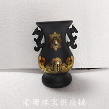 泰山玉墨玉玉尊摆件工艺品家居办公宝会销礼品瓶摆饰饰品厂家批发