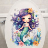 Self-adhesive toilet for bathroom, stickers on wall for living room for bedroom, wall decorations for children's room, new collection