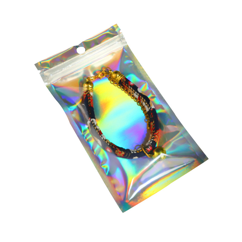 Magia bolsa de joyería de color bolsa de láser línea de datos bolsa de Yin Yang bolsa de flash digital papel de aluminio bolsa de plástico bolsa Ziplock