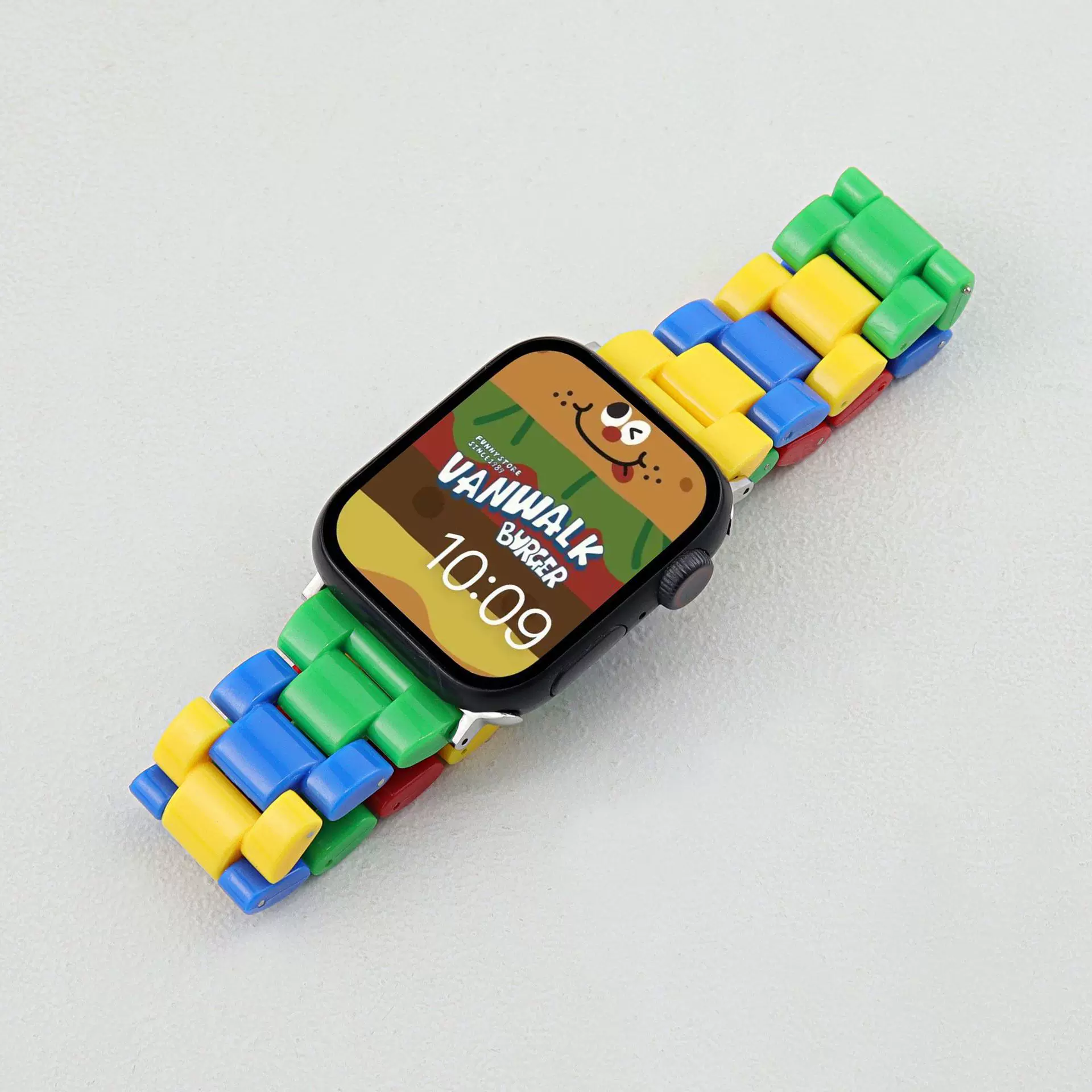 适用于三星watch8 /AppleWatch树脂亚克力适应于乐高积木塑胶表带