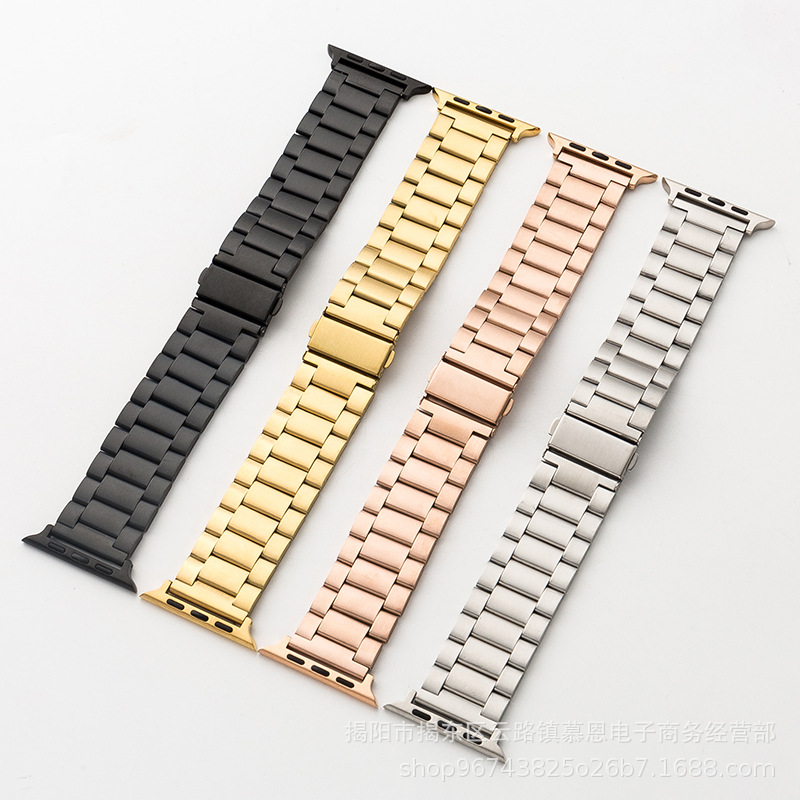 For iwatch Strap Samsung Huawei Three Bead Strap apple Strap apple Watch 8 Three Strap Watch Strap