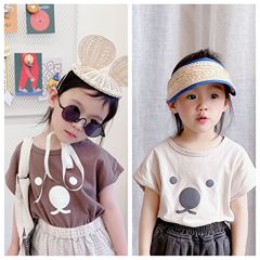 Korean children's clothing summer 2024 new products girls Korean version Korean sleeveless cartoon T-shirt bottoming shirt 21270