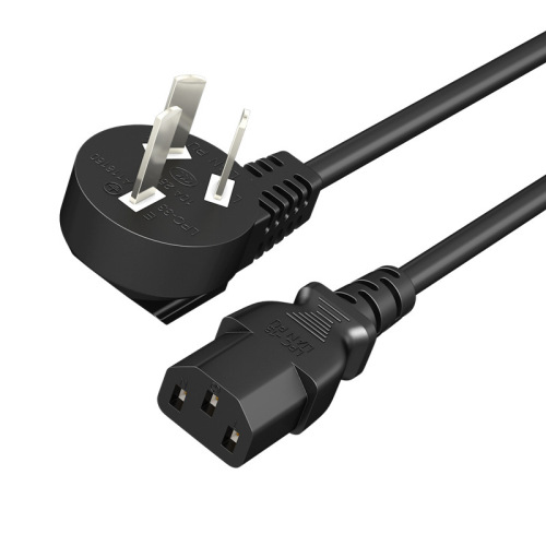 National standard product suffix power cord computer monitor rice cooker three-hole plug cable full copper 3C certification