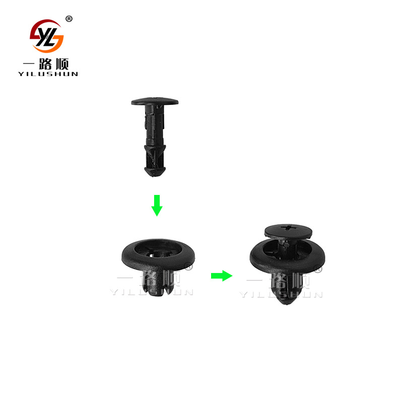 Adecuado para Pentium B70B50 Ruiyi M3 coche guardabarros de plástico forro nylon hebilla clip B160